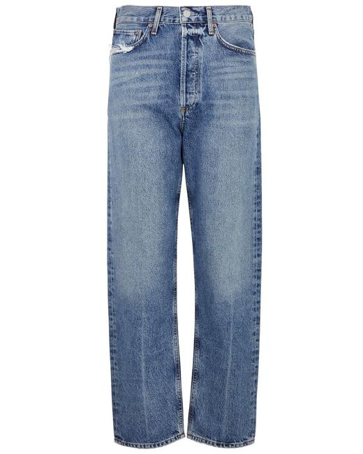 Agolde Blue 90's Straight-leg Jeans