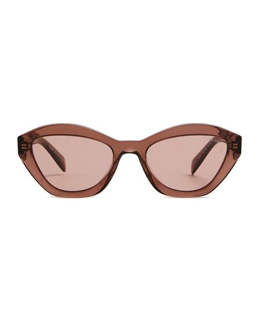 Prada Brown Cat-eye Sunglasses