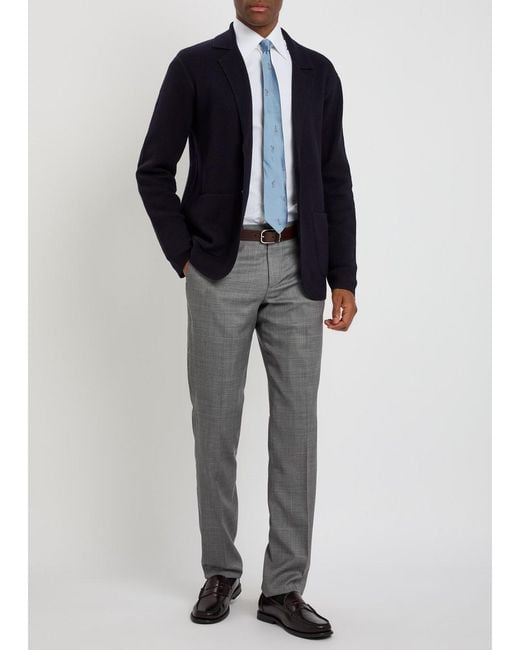 Paul Smith Gray Tailored Slim Tapered-Leg Wool Trousers for men