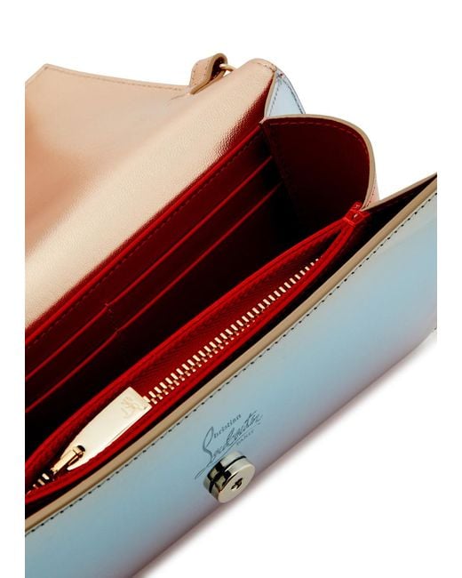 Christian Louboutin Pink Paloma Embellished Leather Wallet-on-chain