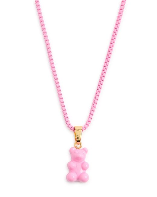 Crystal Haze Jewelry Pink Plastalina Nostalgia Bear Necklace