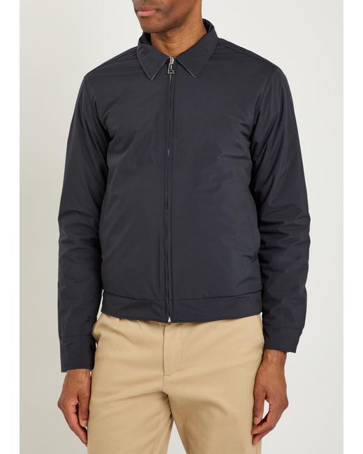 Aurélien Blue Quilted Reversible Shell Jacket for men