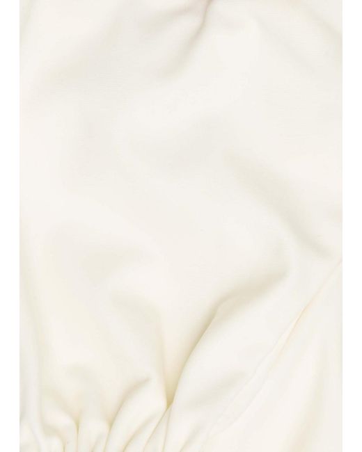 Away That Day White Lido Undici High Waist Scoop Neck Designer Dark Bikini