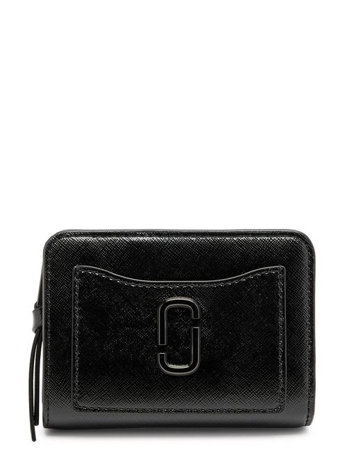 Marc Jacobs Black The Snapshot Dtm Mini Leather Wallet