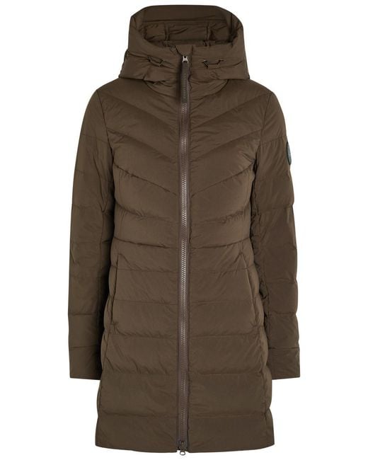 Canada Goose Brown Clair Hooded Padded Shell Coat