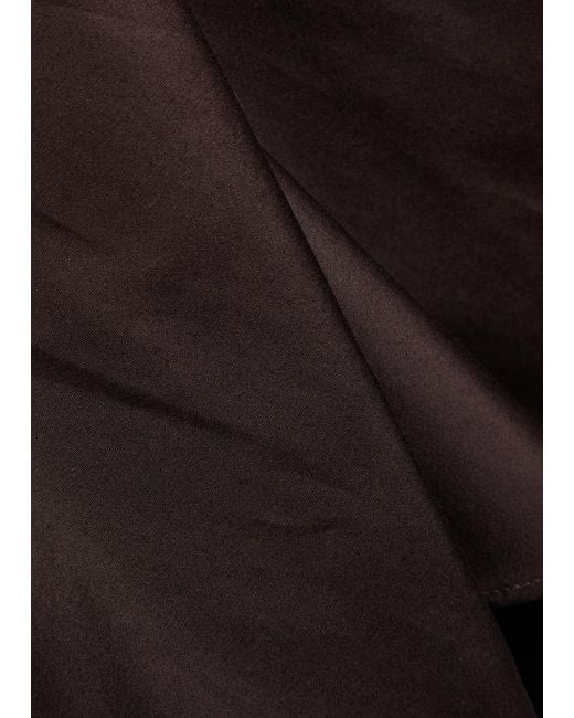 LIBEROWE Brown Lavinia Darted Cotton-Poplin Shirt