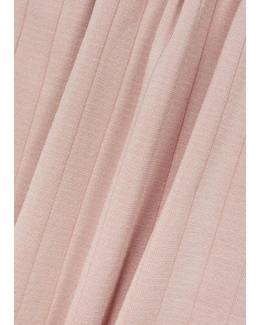 Prism Pink Sapient Ribbed Stretch-jersey T-shirt