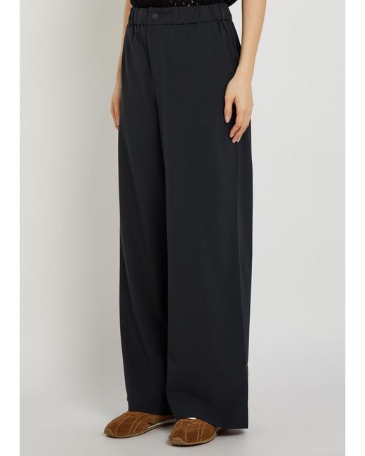 Varley Blue Kayson Wide-Leg 2.0 Stretch-Jersey Trousers