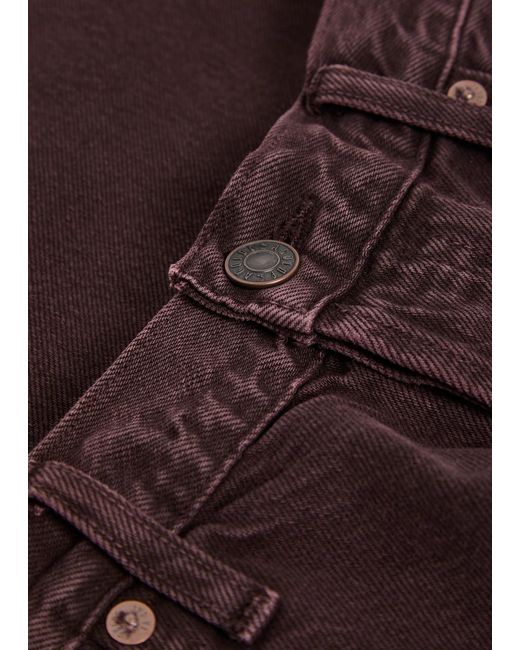 Agolde Brown Ren Wide-Leg Jeans