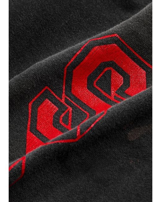 SAINT Mxxxxxx Black Angel Of Death Printed Cotton Sweatpants for men