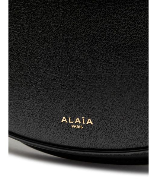Alaïa Black Hip East West Grained Leather Cross-Body Bag