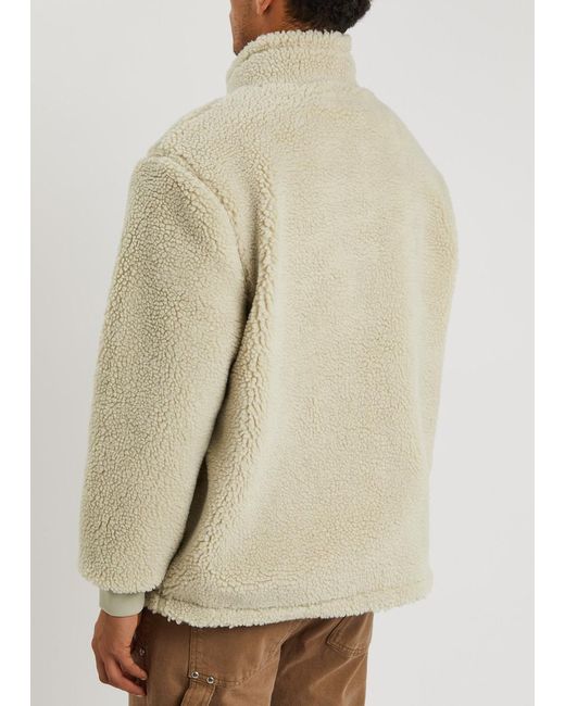 MKI Miyuki-Zoku Natural Half-zip Fleece Sweatshirt for men