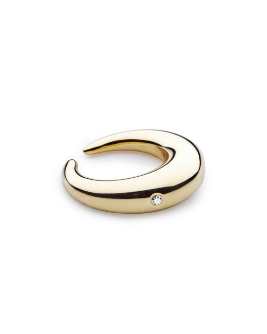 Luminous 27 White Criolla Chiquita 18K Ear Cuff