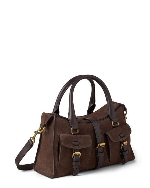Mulberry Brown Roxanne Small Suede Cross-Body Bag