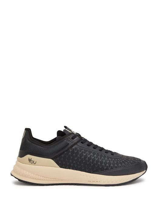 Now You Live Black Yp 305 Performance Mesh Sneakers for men