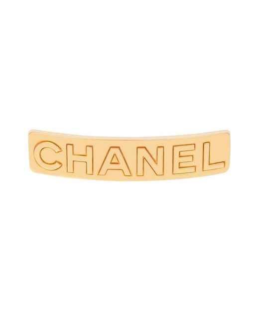 Susan Caplan White Chanel Hair Clip