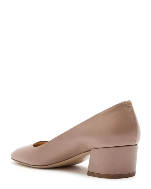 Gabriela Hearst Brown Agathe 40 Leather Pumps