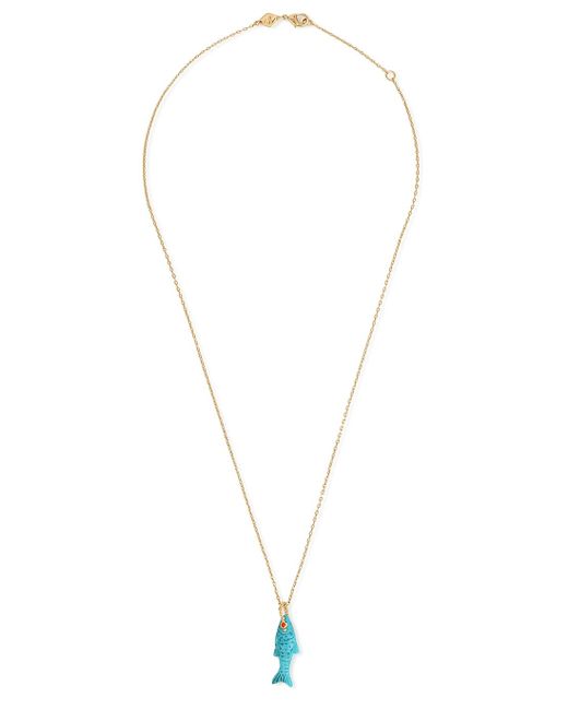 Anni Lu White Fishy 18kt Gold-plated Necklace