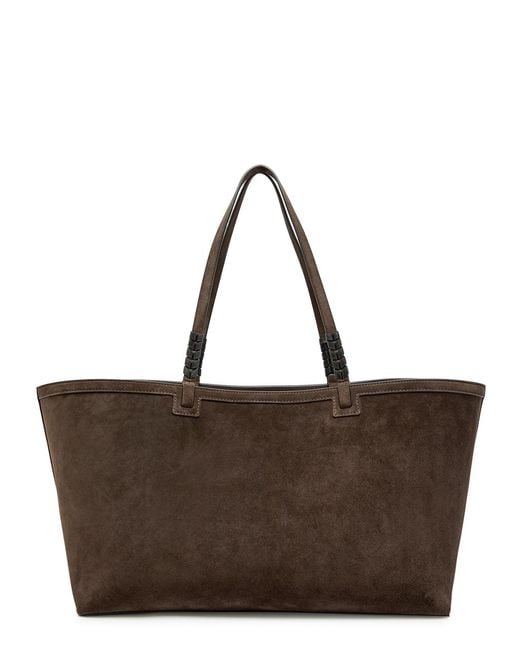 Metier Brown Cala 42 Suede Tote Bag