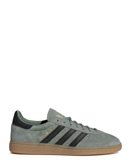 Adidas Green Handball Spezial Suede Sneakers for men