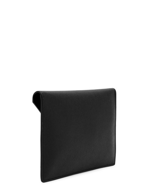 Vivienne Westwood Black Envelope Leather Clutch