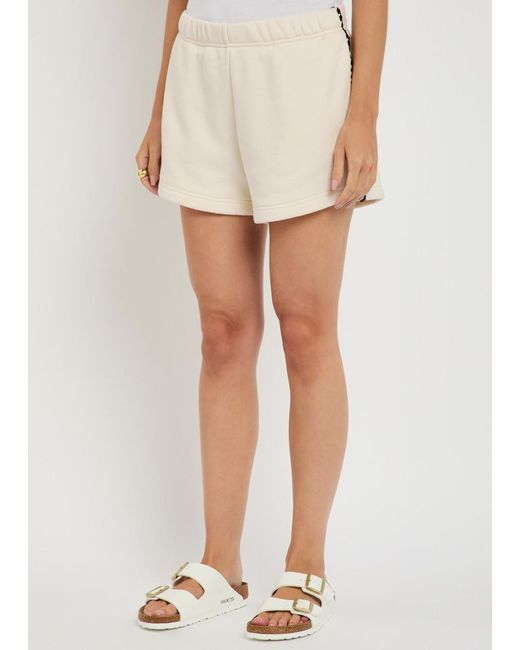 Rag & Bone Natural Vintage Terry Blanket Stitch Cotton-Blend Shorts
