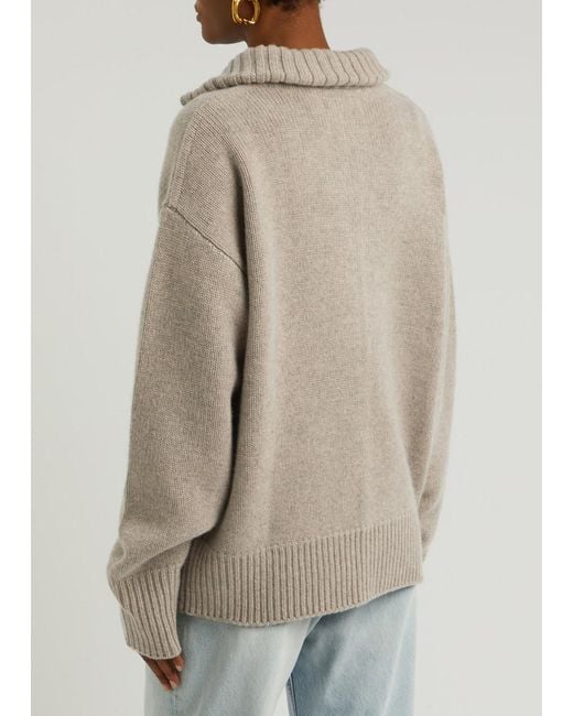 Extreme Cashmere Gray N°143 Extra Nice Cashmere Cardigan