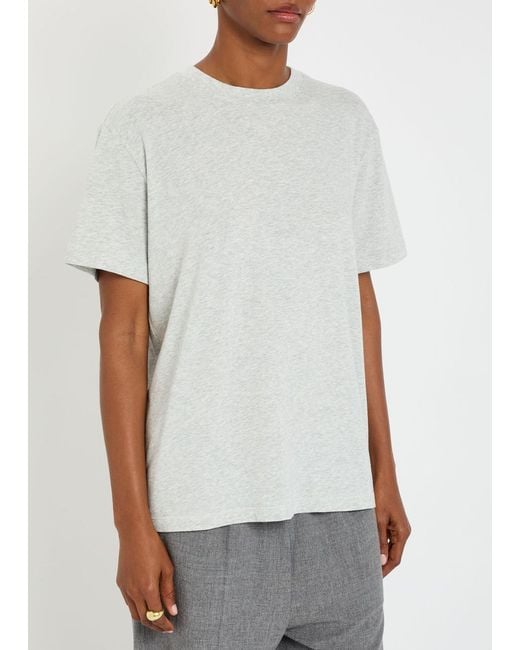 Skims White Short Sleeve Modal-Blend T-Shirt