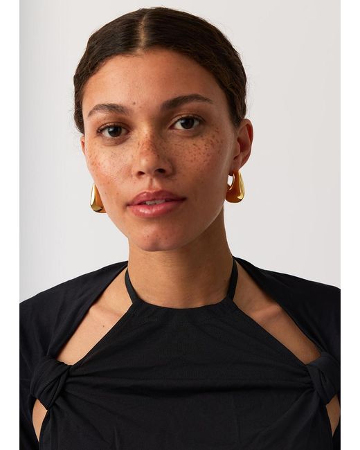 Missoma Metallic Hera Dome Large 18Kt-Plated Earrings