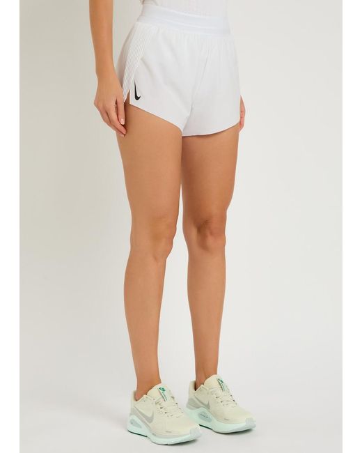 Nike White Aeroswift Dri-Fit Adv Stretch-Jersey Running Shorts