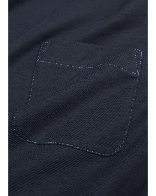 Oliver Spencer Blue Oli's Cotton T-shirt for men
