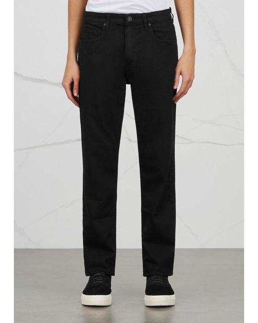 PAIGE Black Federal Transcend Straight-Leg Jeans, Jeans for men