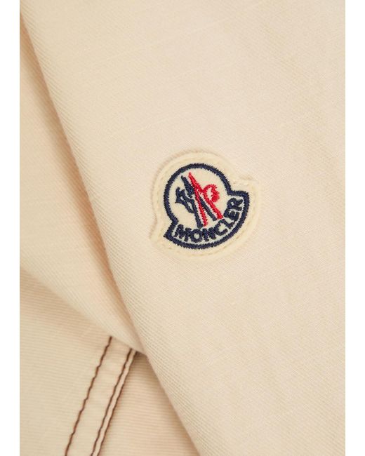 Moncler Natural Watagua Cotton And Linen-Blend Overshirt for men