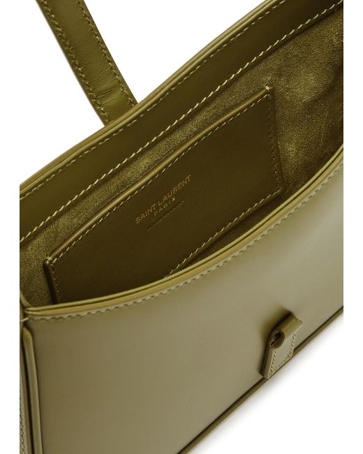 Saint Laurent Green Le 5 À 7 Mini Leather Shoulder Bag