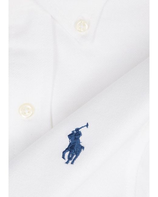 Polo Ralph Lauren White Piqué Cotton Shirt for men
