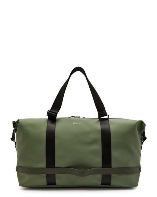 Rains Green Otg Waterproof Weekend Bag for men