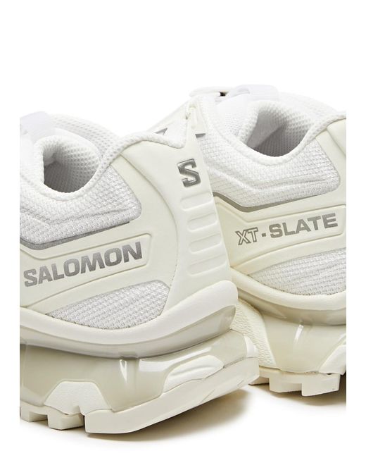 Salomon White Xt-slate Mesh Sneakers