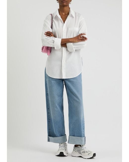 Citizens of Humanity Blue Ayla Wide-Leg Jeans