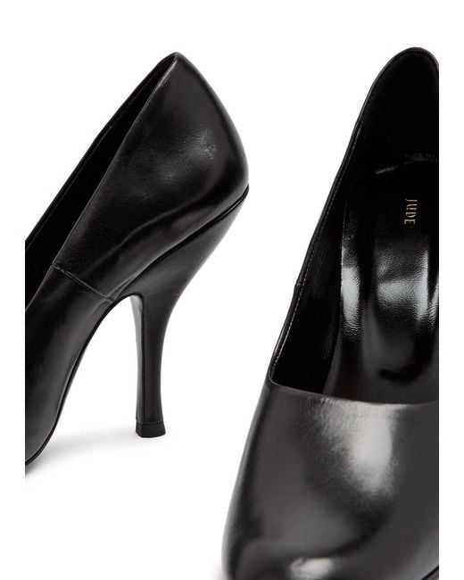 Jude Black Date 105 Leather Pumps