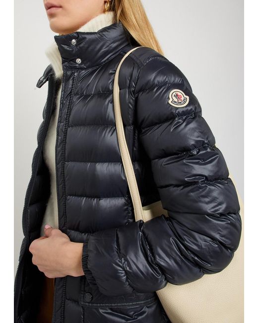Moncler Blue Genet Padded Shell Coat