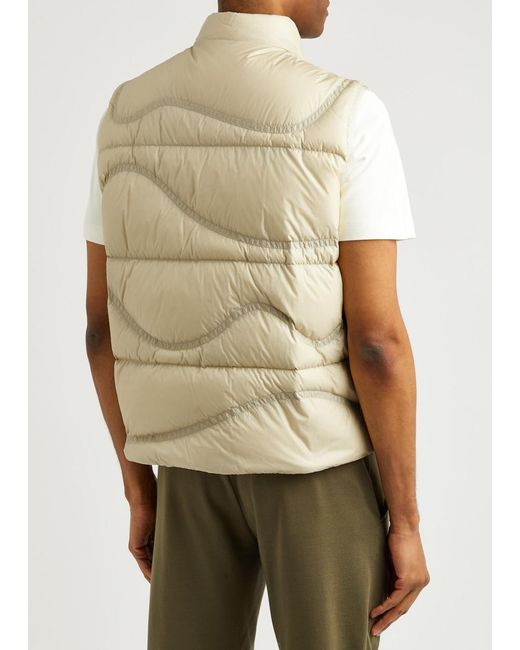 Moncler Natural Beidaihe Quilted Shell Gilet for men