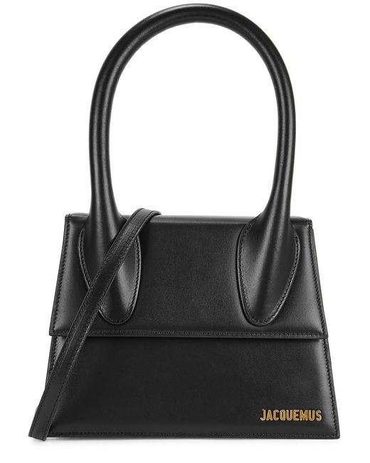 Jacquemus Black Le Grande Chiquito Leather Top Handle Bag