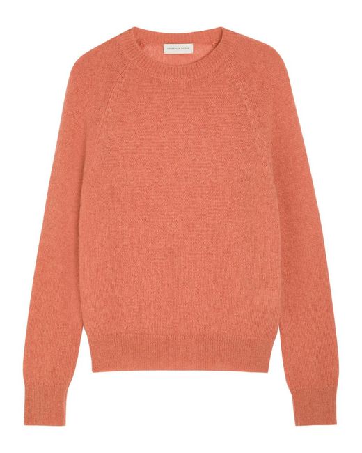 Dries Van Noten Orange Manus Knit Jumper for men