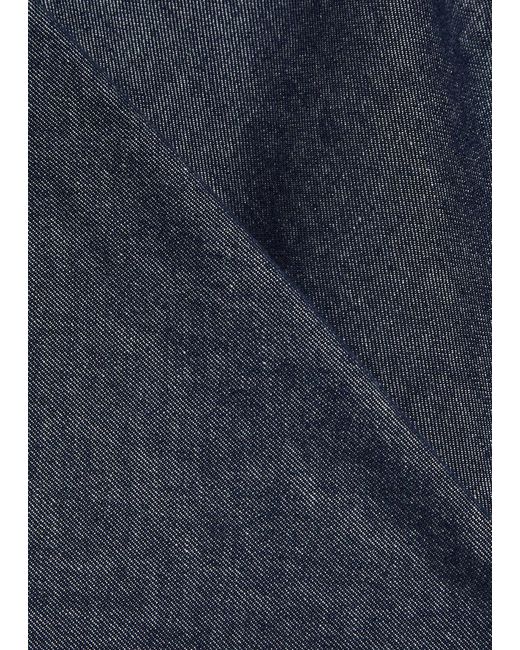 Vince Blue Colette Wide-Leg Chambray Trousers