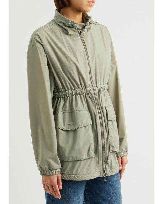 Moncler Green Iadi Poplin Nylon Jacket