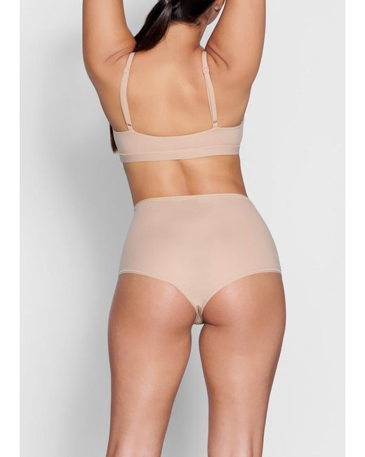 Skims Natural Stretch-Jersey Scoop Bralette