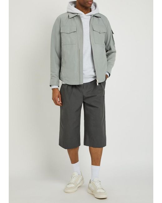 Moose Knuckles Gray Charlesbourg Shell Overshirt for men