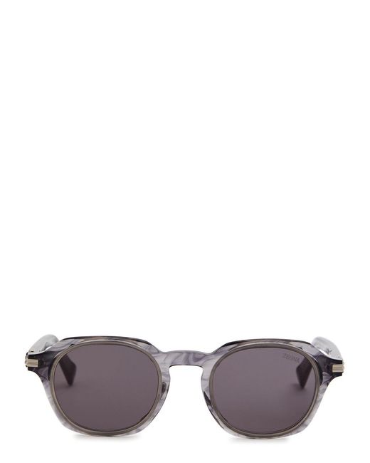 Zegna Multicolor Round-Frame Sunglasses for men