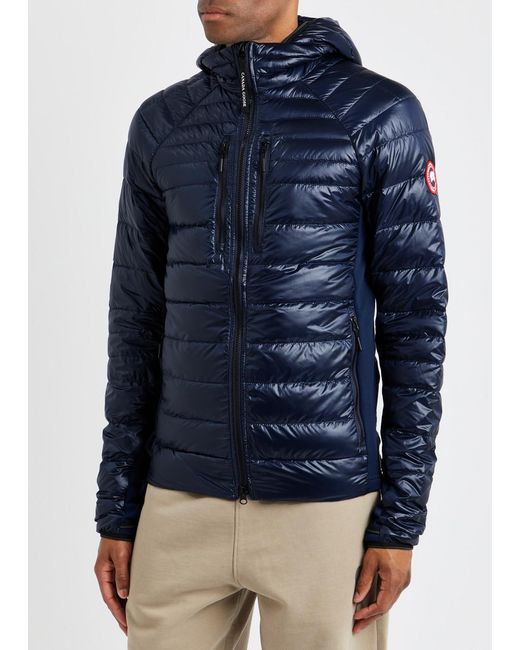 Canada Goose Blue Hybridge Lite Hooded Shell Jacket for men
