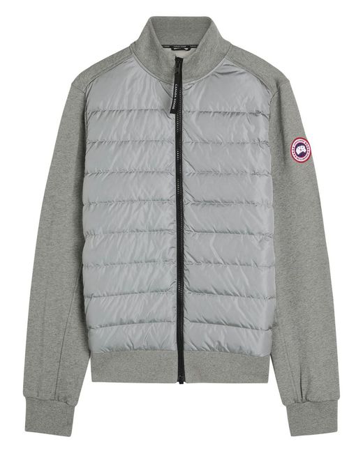 Canada Goose Men's Gray Hybridge Huron Shell And Cotton Jacket